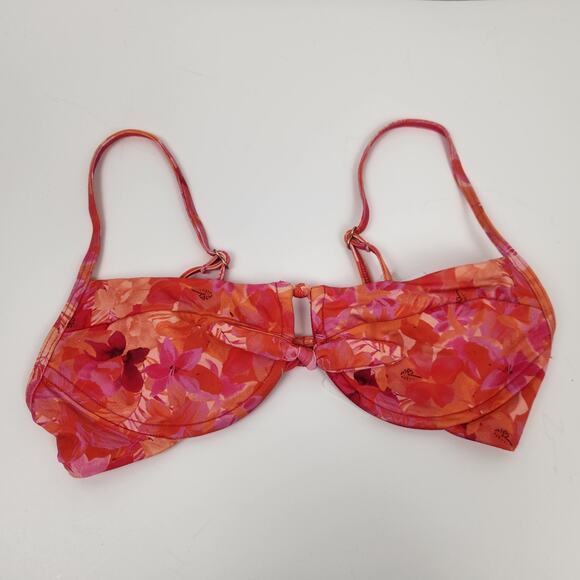 L*Space Rose Bikini Top in Pink Floral Size Small Underwire NWT - Picture 2 of 6